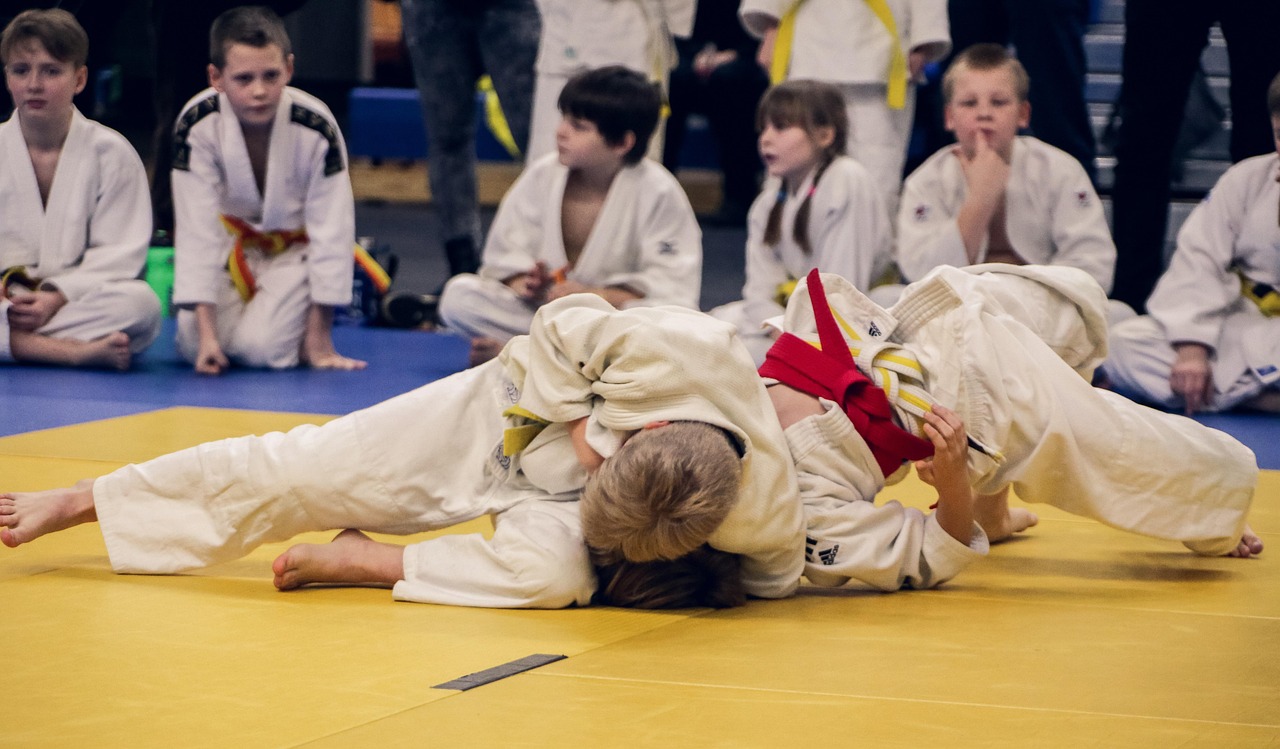 Judokas du club sur le tatami